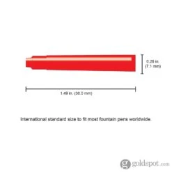 Monteverde Ink Cartridges International Size In Red - Pack Of 6 -Pen & Paper Store monteverde ink cartridges international size in red pack of 6 906