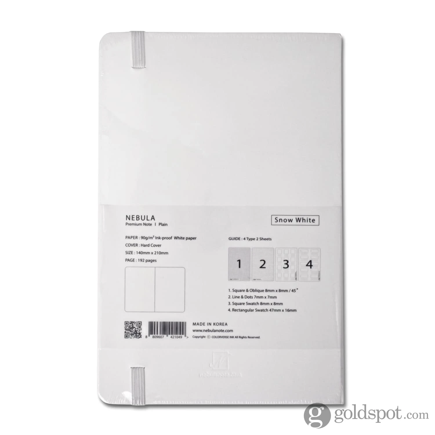 Nebula By Colorverse A5 Notebook In Snow White - Ruled 2 Nebula By Colorverse A5 Notebook In Snow White - Ruled - Image 2