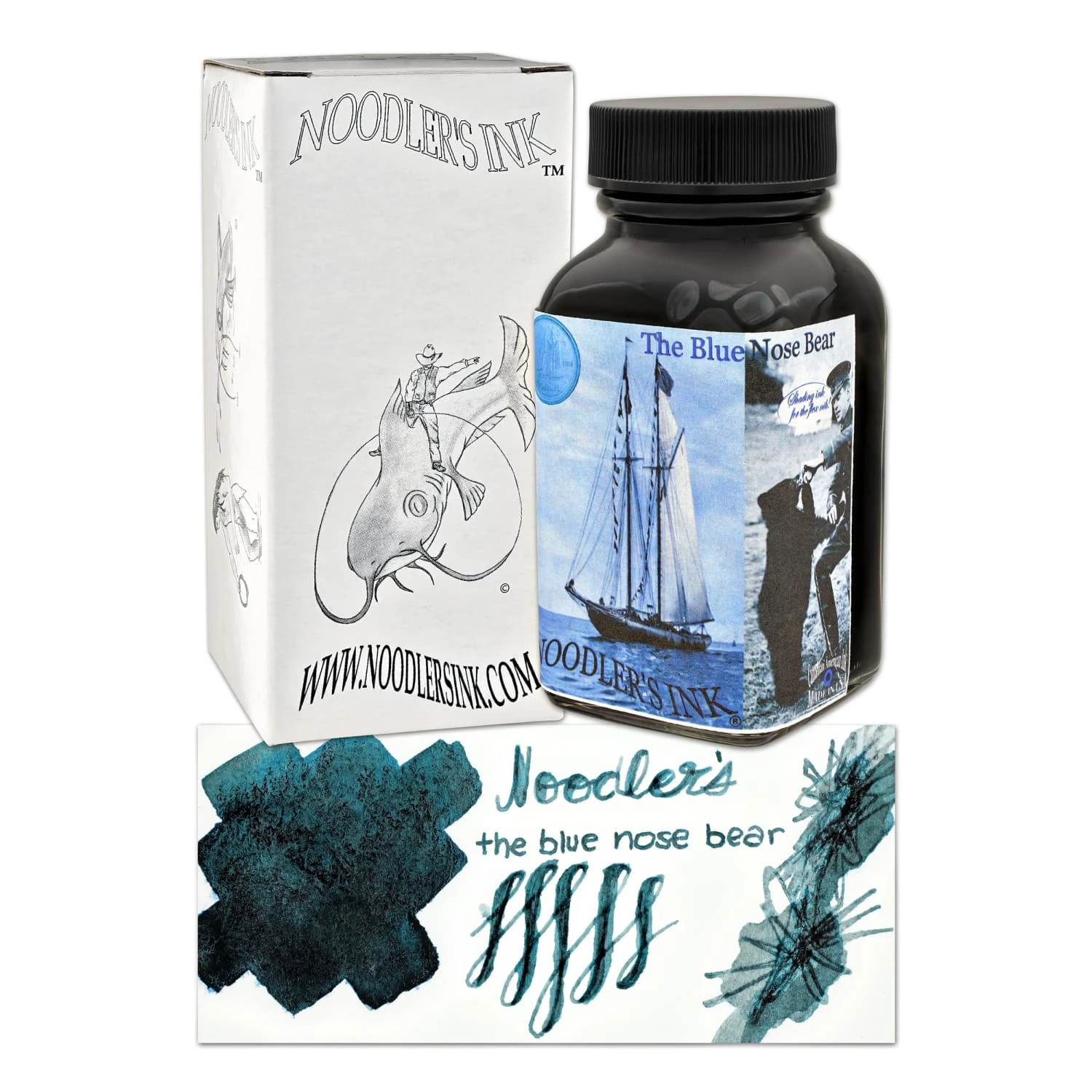 Noodler's Blue Nosed Bear Fountain Pen Ink - 3oz Bottle 1 Noodler's Blue Nosed Bear Fountain Pen Ink - 3oz Bottle