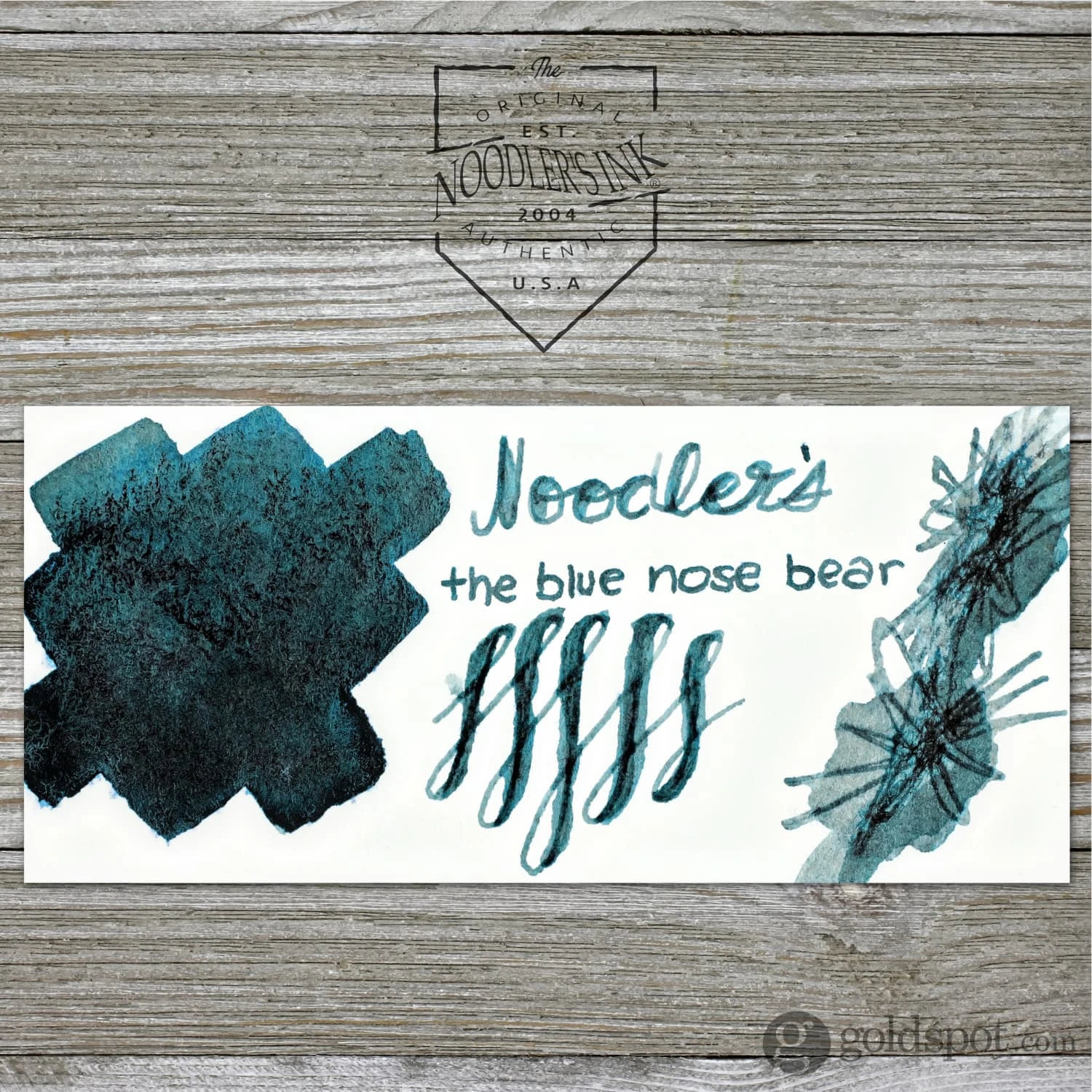 Noodler's Blue Nosed Bear Fountain Pen Ink - 3oz Bottle 2 Noodler's Blue Nosed Bear Fountain Pen Ink - 3oz Bottle - Image 2