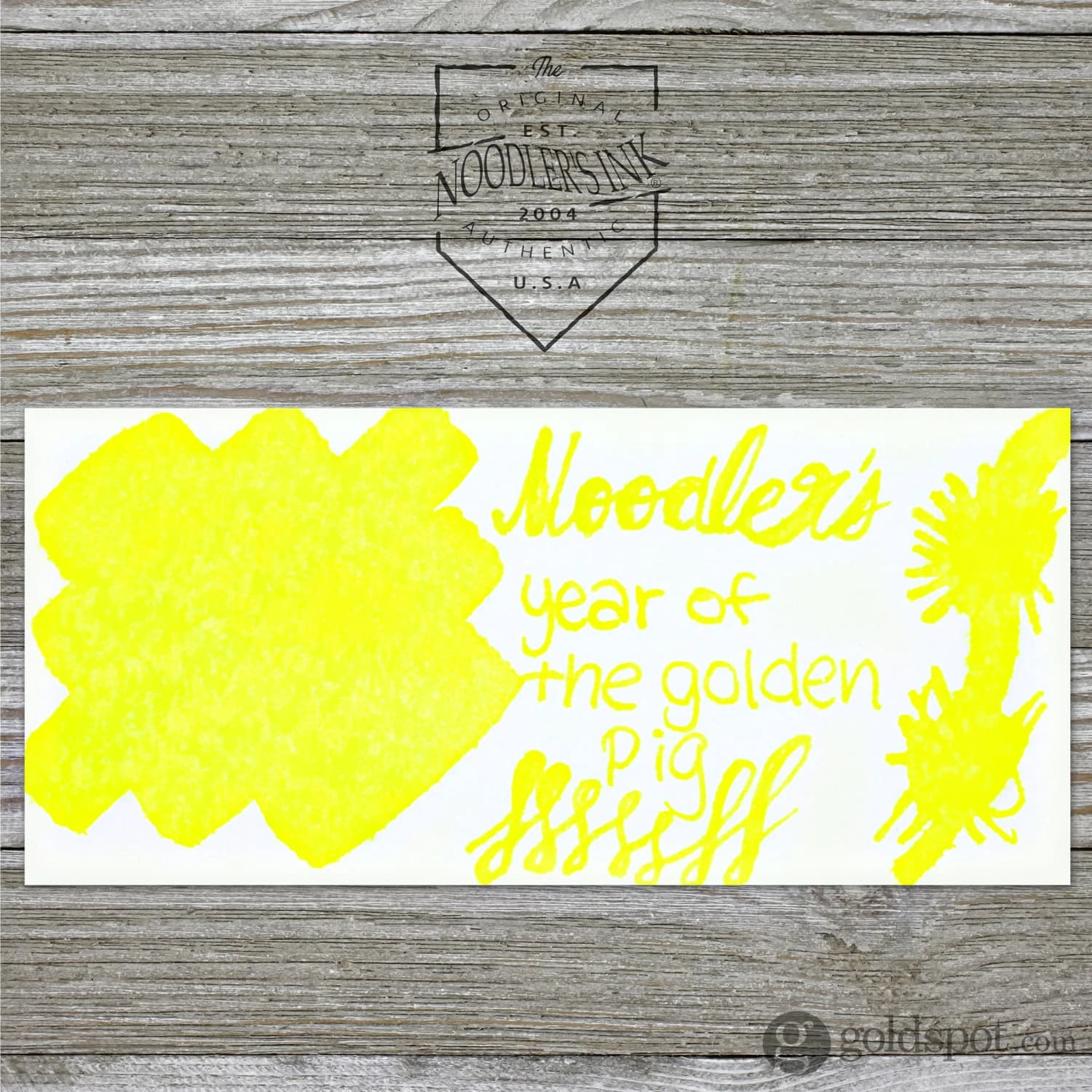 Noodler's Year Of The Golden Pig Fountain Pen Ink - 4.5oz 2 Noodler's Year Of The Golden Pig Fountain Pen Ink - 4.5oz - Image 2
