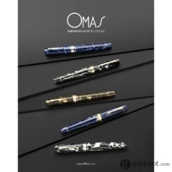 Omas Paragon Fountain Pen In Blue Royale With Gold Trim -Pen & Paper Store omas paragon fountain pen in blue royale with gold trim 632