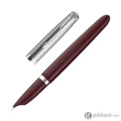 Parker 51 Fountain Pen In Burgundy With Chrome Trim -Pen & Paper Store parker 51 fountain pen in burgundy with chrome trim 589
