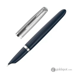 Parker 51 Fountain Pen In Midnight Blue With Chrome Trim -Pen & Paper Store parker 51 fountain pen in midnight blue with chrome trim 222