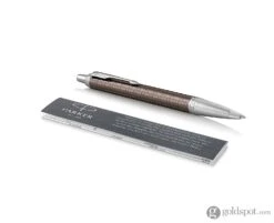 Parker IM Premium Ballpoint Pen In Brown With Chrome Trim -Pen & Paper Store parker im premium ballpoint pen in brown with chrome trim 205