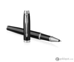 Parker IM Rollerball Pen In Black With Chrome Trim -Pen & Paper Store parker im rollerball pen in black with chrome trim 649