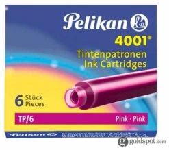 Pelikan Mini Ink Cartridge In Pink - Pack Of 6