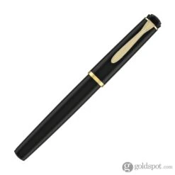 Pelikan P200 Fountain Pen In Black With Gold Trim -Pen & Paper Store pelikan p200 fountain pen in black with gold trim 299