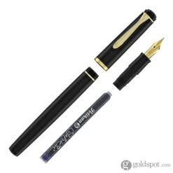 Pelikan P200 Fountain Pen In Black With Gold Trim -Pen & Paper Store pelikan p200 fountain pen in black with gold trim 427
