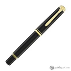 Pelikan Souveran M600 Fountain Pen In Black With Gold Trim - 14K Gold -Pen & Paper Store pelikan souveran m600 fountain pen in black with gold trim 14k 417