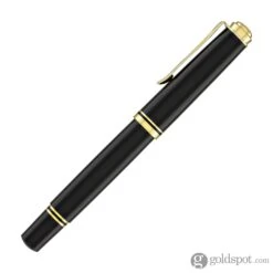 Pelikan Souveran M600 Fountain Pen In Black With Gold Trim - 14K Gold -Pen & Paper Store pelikan souveran m600 fountain pen in black with gold trim 14k 802