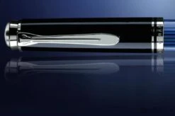 Pelikan Souveran R805 Rollerball Pen In Black & Blue With Silver Trim -Pen & Paper Store pelikan souveran r805 rollerball pen in black blue with silver trim 413