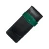 Pelikan Triple Pen Case Fine Leather In Black/Green