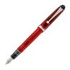 Pilot Custom 74 Fountain Pen In Grenadine With Silver Trim - 14kt Gold
