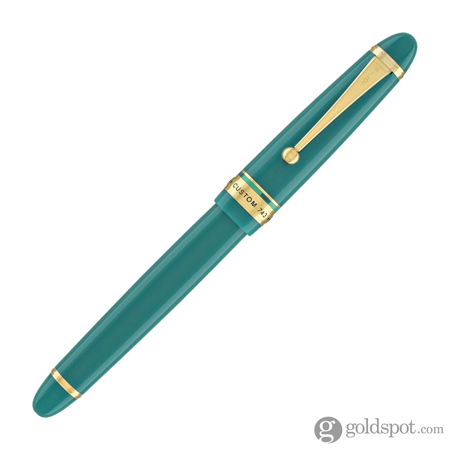 Pilot Custom 743 Fountain Pen In Verdigris (Green) - 14K Gold 4 Pilot Custom 743 Fountain Pen In Verdigris (Green) - 14K Gold - Image 4