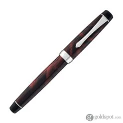 Pilot Custom Heritage SE Fountain Pen In Marble Red With Silver Trim - 14kt Gold -Pen & Paper Store pilot custom heritage se fountain pen in marble red with silver trim 14kt gold 558