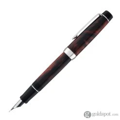 Pilot Custom Heritage SE Fountain Pen In Marble Red With Silver Trim - 14kt Gold -Pen & Paper Store pilot custom heritage se fountain pen in marble red with silver trim 14kt gold 807