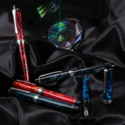 Pilot Custom Heritage SE Fountain Pen In Marble Red With Silver Trim - 14kt Gold -Pen & Paper Store pilot custom heritage se fountain pen in marble red with silver trim 14kt gold 992