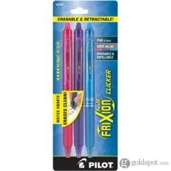 Pilot FriXion Clicker Erasable Gel Pens In Pink, Purple, & Turquoise - Fine Point - Pack Of 3 -Pen & Paper Store pilot frixion clicker erasable gel pens in pink purple turquoise fine point pack of 3 108