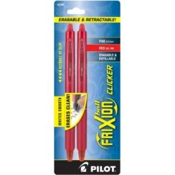 Pilot FriXion Clicker Erasable Gel Pens In Red