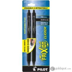 Pilot FriXion Clicker Retractable Erasable Gel Pens In Black - Fine Point -Pen & Paper Store pilot frixion clicker retractable erasable gel pens in black fine point 102