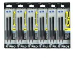 Pilot G2 Gel Ink Refills In Blue - Broad Point - 6 Sets Of 2