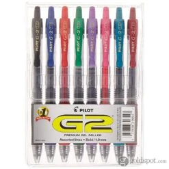Pilot G2 Retractable Gel Ink Rollerball Pens In Assorted Colors - Pack Of 8 -Pen & Paper Store pilot g2 retractable gel ink rollerball pens in assorted colors pack of 8 258