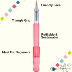 Pilot Kakuno Fountain Pen In Translucent Coral 7 Pilot Kakuno Fountain Pen In Translucent Coral -Pen & Paper Store pilot kakuno fountain pen in translucent coral 292