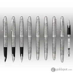 Pilot Namiki Sterling Collection Fountain Pen In Silvern Ishidatami - 18K Gold -Pen & Paper Store pilot namiki sterling collection fountain pen in silvern ishidatami 18k gold 342