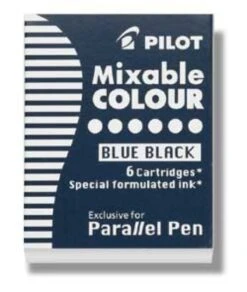 Pilot Parallel Ink Cartridges In Blue-Black - Pack Of 6