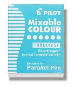 Pilot Parallel Ink Cartridges In Turquoise - Pack Of 6