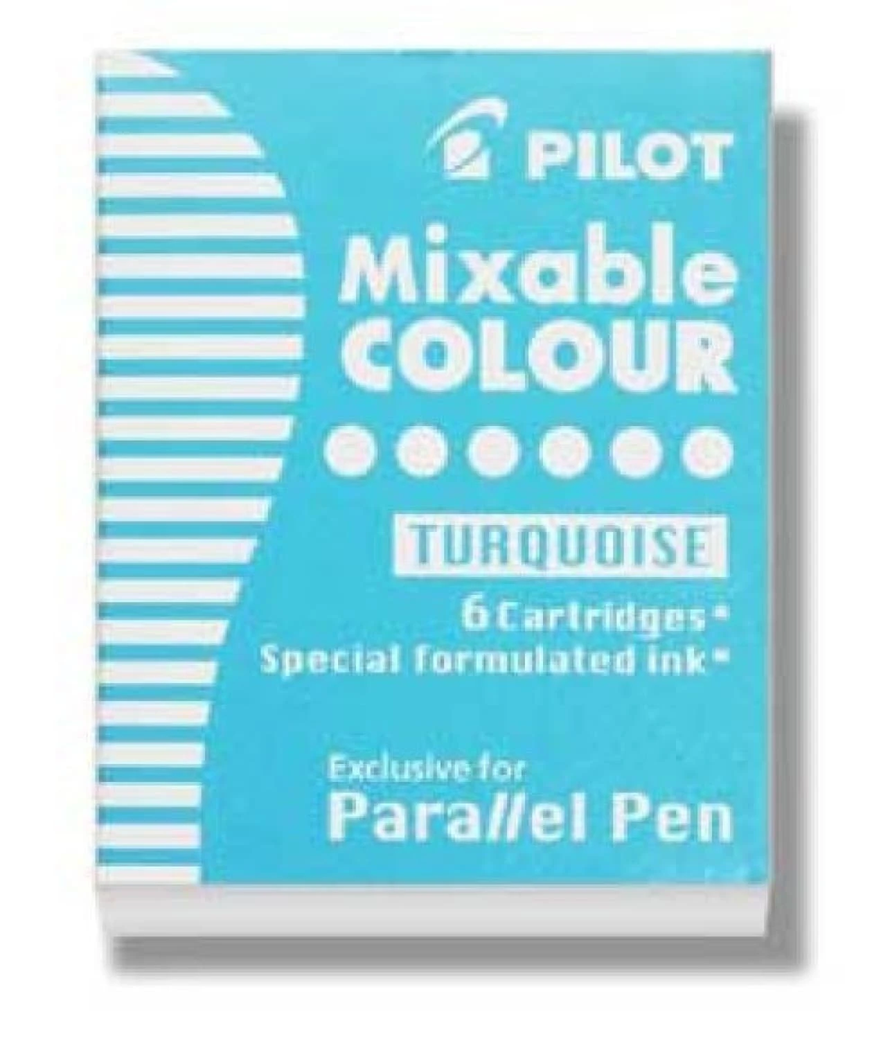 Pilot Parallel Ink Cartridges In Turquoise - Pack Of 6 1 Pilot Parallel Ink Cartridges In Turquoise - Pack Of 6