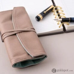 Pilot Pensemble 5 Piece Roll Pen Case In Beige/Light Blue -Pen & Paper Store pilot pensemble 5 piece roll pen case in beigelight blue 253