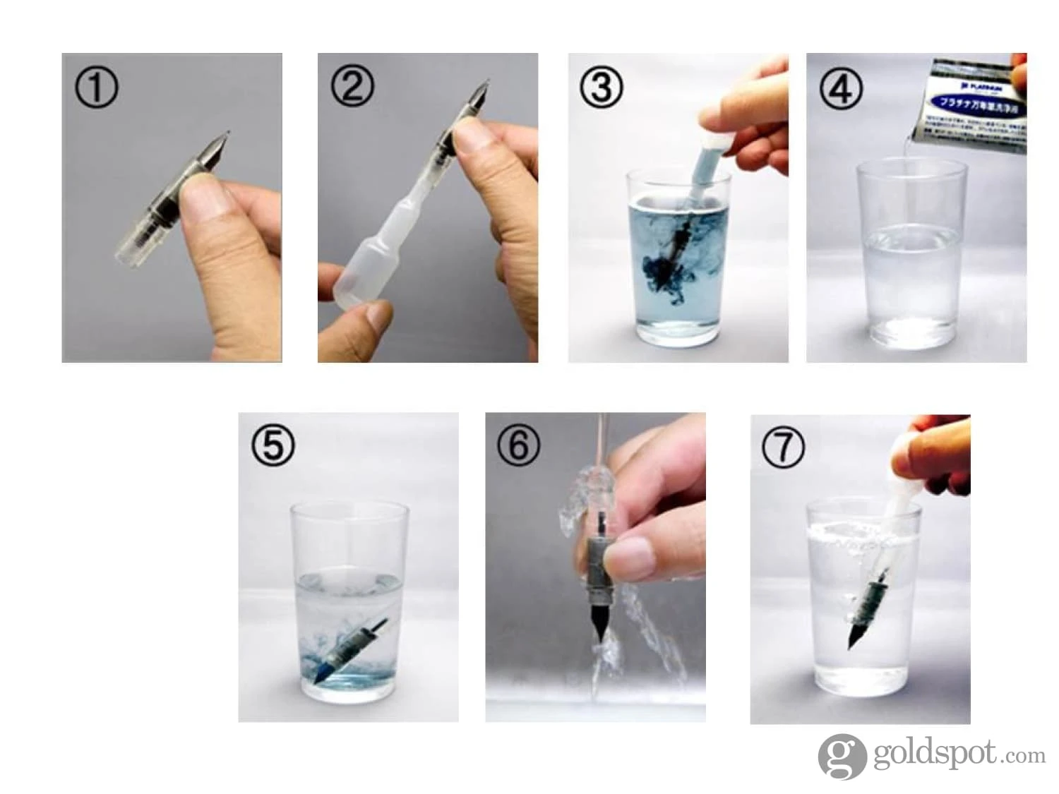 Platinum Fountain Pen Ink Cleaner Set - European Model 4 Platinum Fountain Pen Ink Cleaner Set - European Model - Image 4