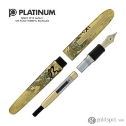 Platinum Kanazawa-haku Fountain Pen In Ascending Dragon - 14K Gold -Pen & Paper Store platinum kanazawa haku fountain pen in ascending dragon 14k gold 297