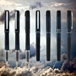 Platinum Prefounte Fountain Pen In Graphite Blue -Pen & Paper Store platinum prefounte fountain pen in graphite blue 199