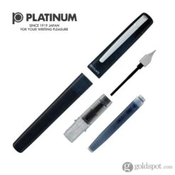 Platinum Prefounte Fountain Pen In Graphite Blue -Pen & Paper Store platinum prefounte fountain pen in graphite blue 411