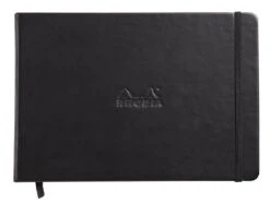 Rhodia Blank Paper Landscape Webnotebook In Black - 5.5 X 8.25