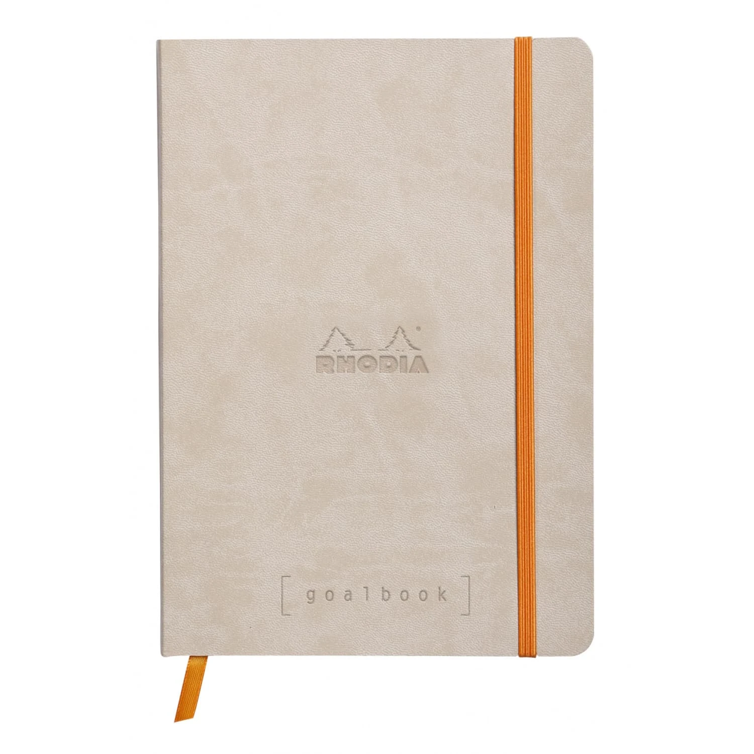 Rhodia Goalbook A5 Dot Grid Notebook In Beige - 5.75 X 8.25