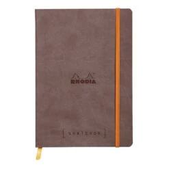 Rhodia Goalbook A5 Dot Grid Notebook In Chocolate - 5.75 X 8.25