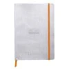 Rhodia Goalbook A5 Dot Grid Notebook In Silver - 5.75 X 8.25