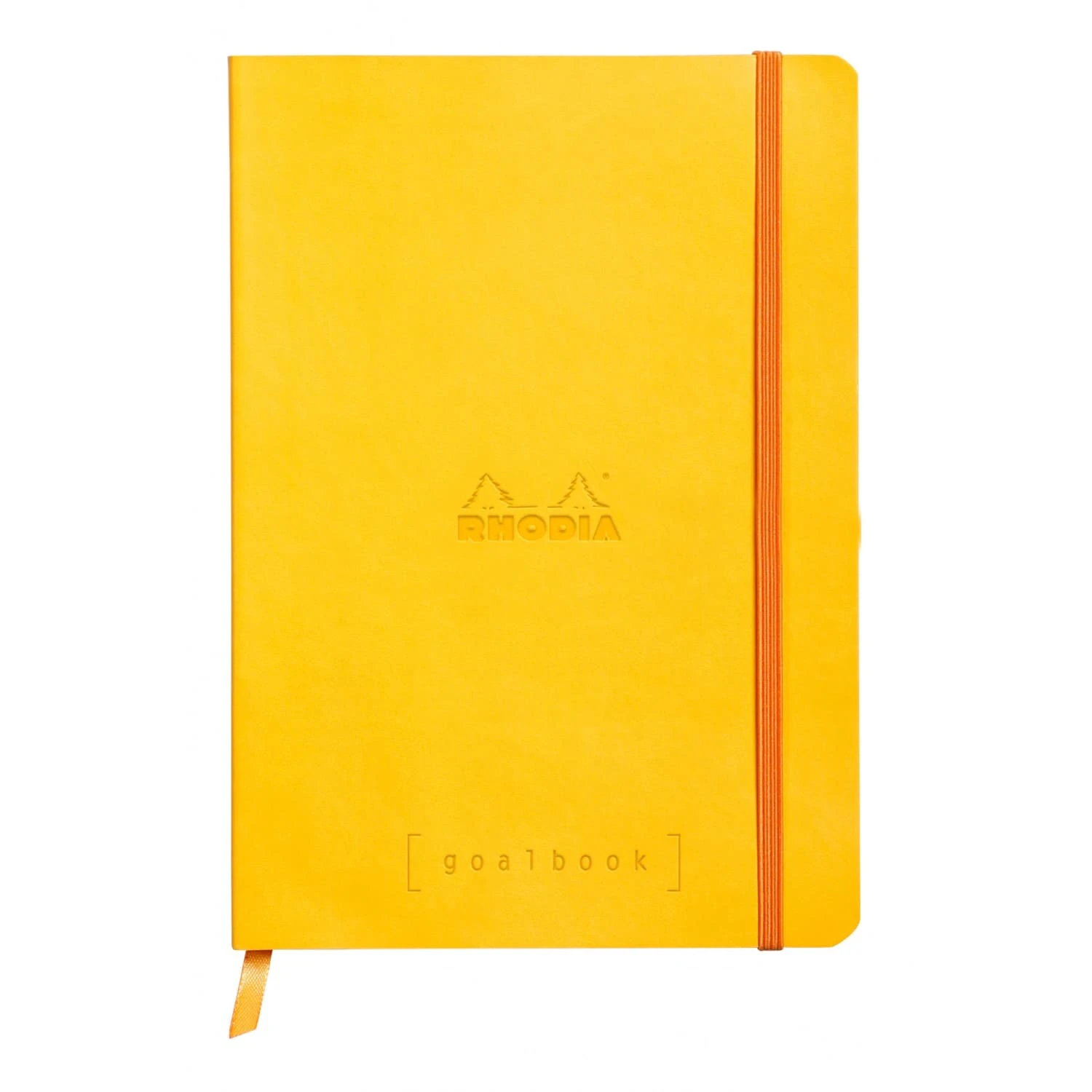 Rhodia Goalbook A5 Dot Grid Notebook In Yellow - 5.75 X 8.25