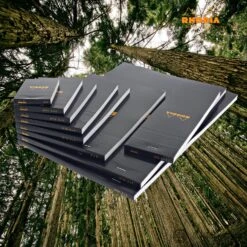 Rhodia No. 8 Staplebound 3 X 8.25 Notepad In Black -Pen & Paper Store rhodia no 8 staplebound 3 x 8 25 notepad in black 700