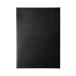 Rhodia Pad Holder Black And Graph Pad With Pen Loop 8.25 X 11.75
