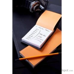 Rhodia Pad Holder In Black With Graph Pad With Pen Loop - 3.75 X 5.25 -Pen & Paper Store rhodia pad holder in black with graph pen loop 3 75 x 5 25 936