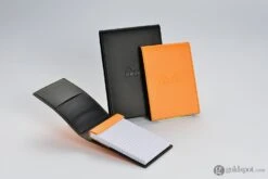 Rhodia Pad Holder In Orange With Graph Pad With Pen Loop - 4.5 X 6.25 -Pen & Paper Store rhodia pad holder in orange with graph pen loop 4 5 x 6 25 919