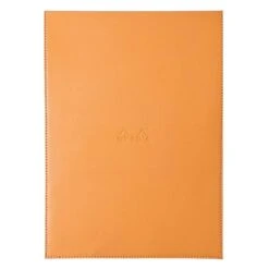 Rhodia Pad Holder In Orange With Graph Pad With Pen Loop - 8.25 X 11.75