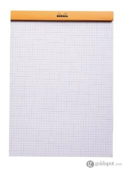 Rhodia Pad Holder In Orange With Graph Pad With Pen Loop - 8.25 X 11.75 -Pen & Paper Store rhodia pad holder in orange with graph pen loop 8 25 x 11 75 924