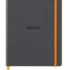 Rhodia Rhodiarama Dotted Webnotebook In Titane - 5.5 In X 8.25