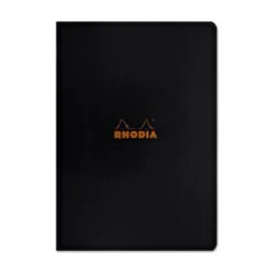 Rhodia Staplebound Lined Paper Notebook In Black - 8.25 X 11.75